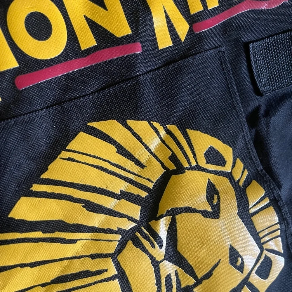 Disney The Lion King Broadway Black Zippered Tote Bag Musical Theater 18x14